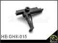 CNC Steel Flat Trigger (Type A - Black) for GHK M4 Series