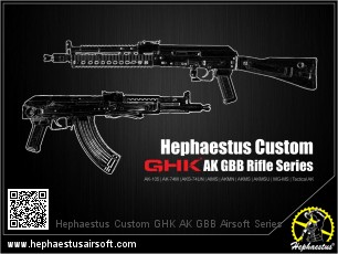 Hephaestus Custom GHK AK GBB Airsoft Series